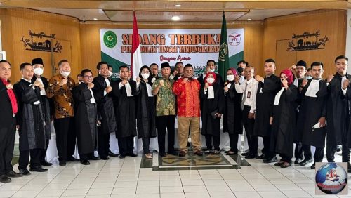 Ini Pesan Ketua Umum BPP PAI Sultan Junaidi Untuk 23 Advokat yang Diambil Sumpah Jabatan Oleh PT Tanjung Karang