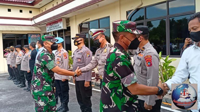 Sinergitas TNI Polri Danrem 045/Gaya Kunjungi polres Bangka barat