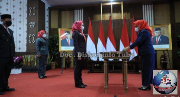 Jelang Ramadhan, Bupati Winarti Lantik Pejabat di lingkup Pemda Tuba