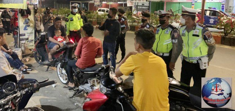 Ini Tujuan Polres Tulang Bawang Gelar KRYD, Warga Tidak Prokes Lakukan Push Up