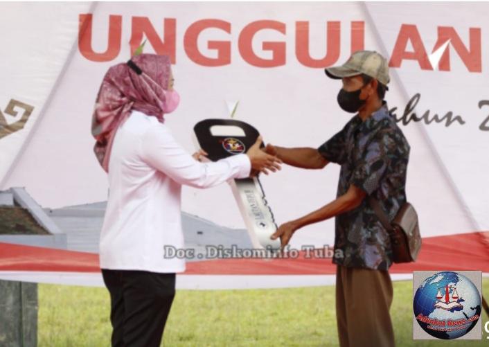 Bupati Winarti Pada Sosialisasi Realisasi  4 Tahun Perjalanan 25 Program BMW Dibanjar Margo Sampaikan Ini