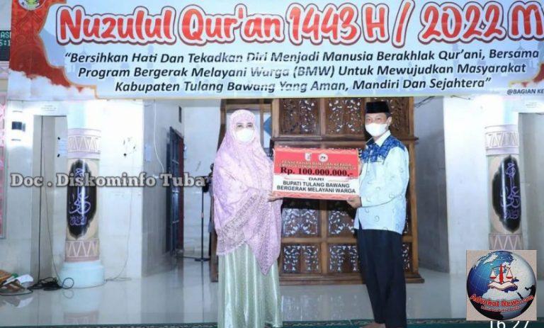 Bupati Tuba Dr.Hj.Winarti, SE.,MH. Gelontorkan Dana 300 Juta, Diacara Ini dan Kesini Bantuannya