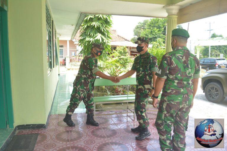 Danrem 045/Garuda Jaya Kunjungi Koramil 413-10 Bukit intan dan Koramil 413-09 Pangkalanbaru