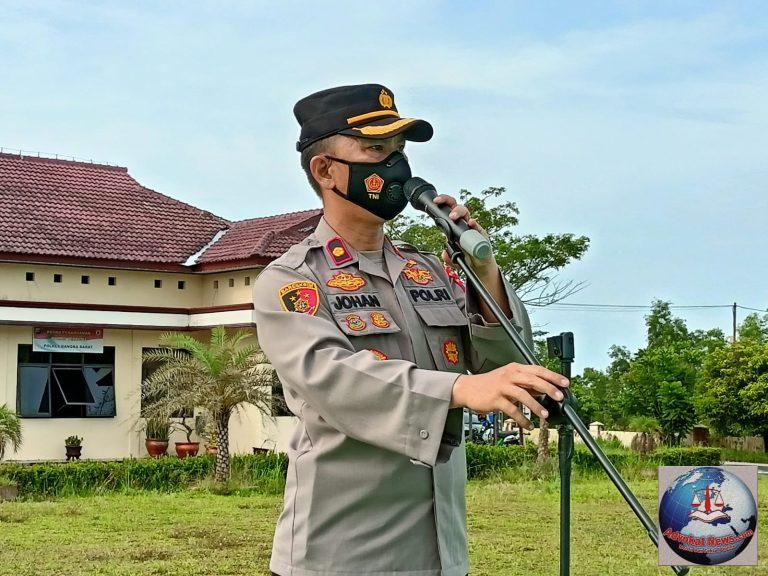 Pimpin Apel Terakhir, Wakapolres Bangka Barat Berpamitan