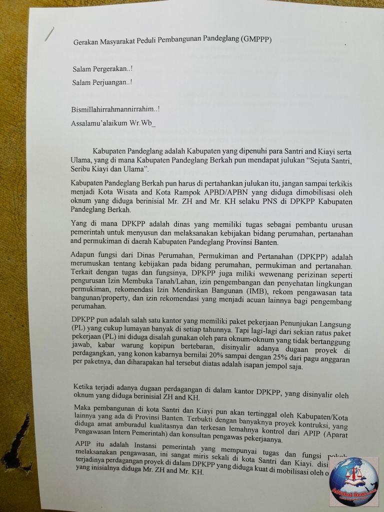 Bupati Pandeglang Diduga Pelihara Rampok APBD dan APBN