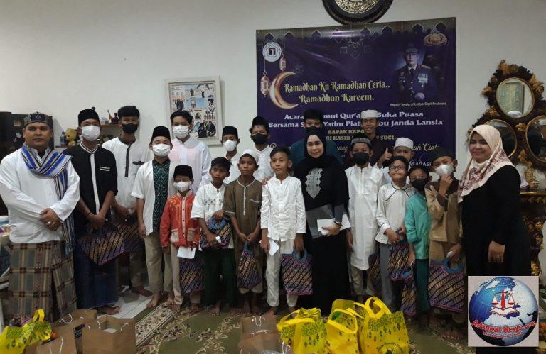 Melalui Yayasan Rumah Qur’an, Kapolri Berbagi Kasih Santuni Yatim Piatu dan Lansia