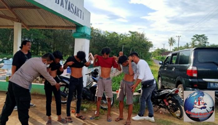 Tegass..! Guna Ciptakan Aman dari Begal Diwilayah Hukumnya Polres Tuba Barat Lampung Gelar Razia