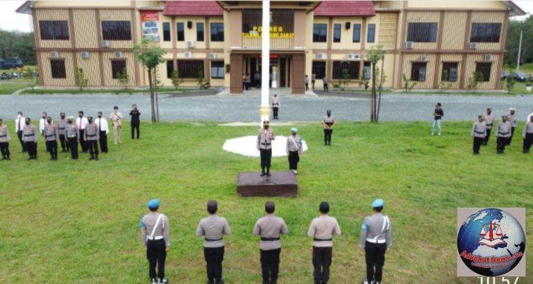 Ini Kata Kapolres Tuba Barat Pada Upacara PTDH Atas Pemecatan 3 Anggota Polisi