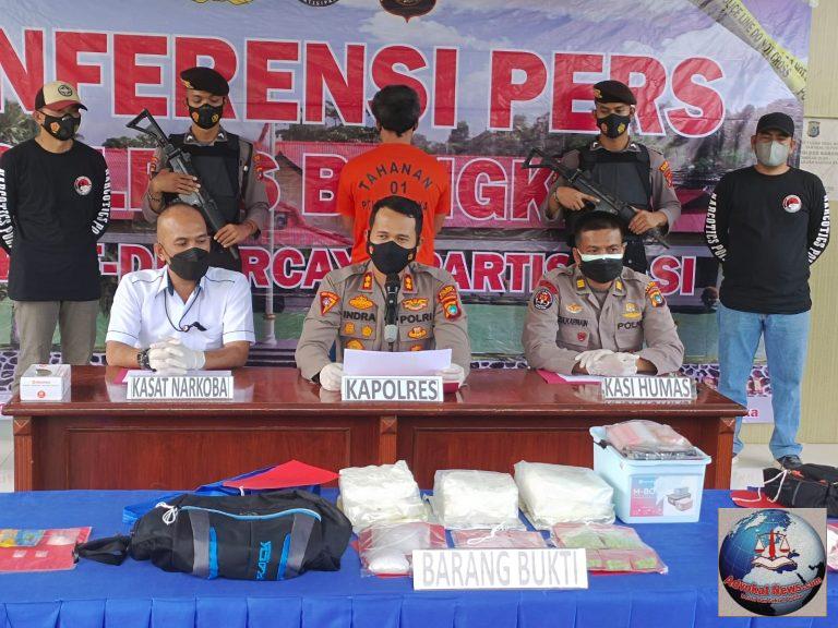 Sabu Sabu 3,6kg  dan Pil Ekstasi 152,8 gr Berhasil  Diamankan Oleh Satresnarkoba Polres Bangka Dari Seorang Pengedar Narkoba (TJ)
