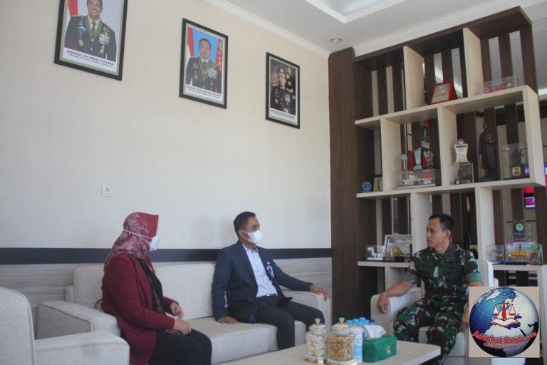 Korem 045/Gaya Menerima Kunjungan Kepala BRI Cabang Pangkalpinang