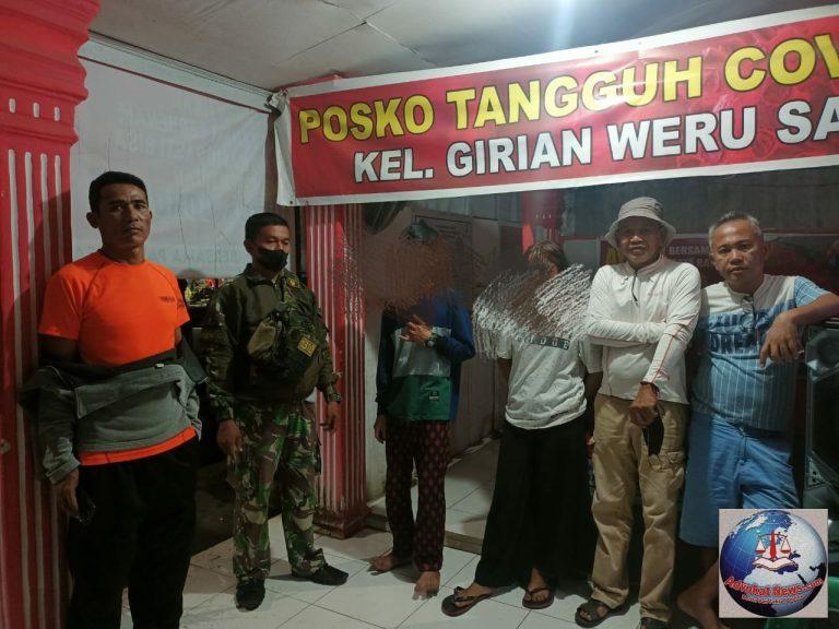 Kelurahan Girian Weru Satu Melakukan Kegiatan Malam