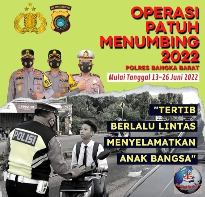 Operasi Patuh Menumbing Digelar Hari Ini ,17 Sasaran Yang Menjadi Prioritas Sat Lantas Polres Bangka Barat