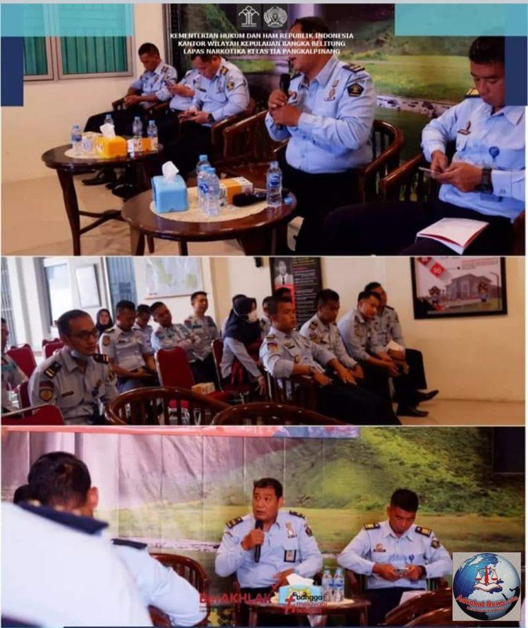 Pegawai Lapas Narkotika Kelas IIA Pangkalpinang Terima Penyuluhan Hukum Terkait Deteksi Dini Penyalahgunaan Dan Peredaran Narkoba