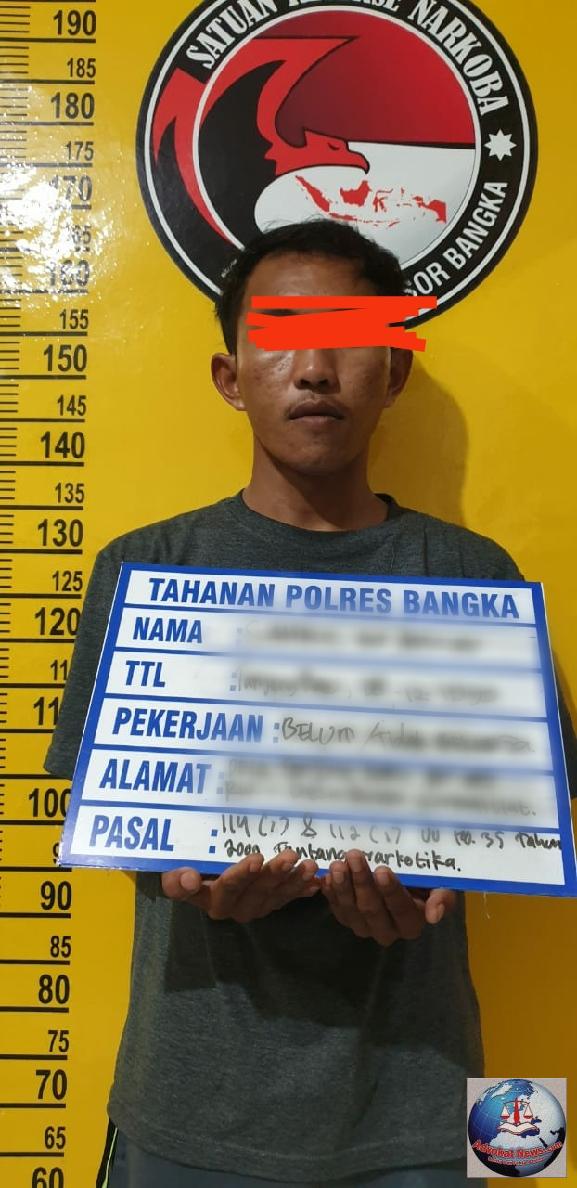 Satresnarkoba Polres Bangka Amankan 2 Pelaku Pemain Narkoba Wilayah Sungailiat