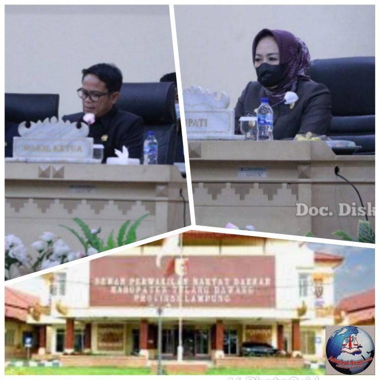 DPRD Tuba Gelar RAPURNA Tentang Raperda LPJP APBD TA. 2021