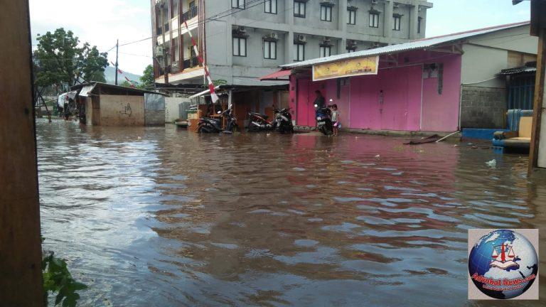 Kota Bitung Diguyur Hujan Hingga Berakibat Kebanjiran
