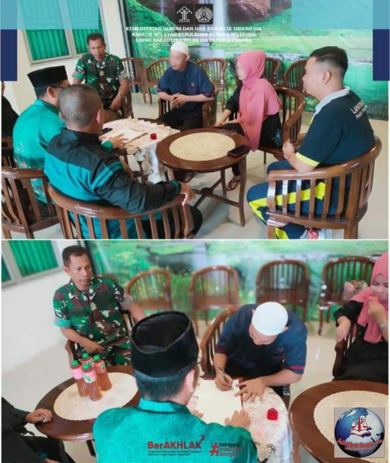 Penuh Khidmat, Lapas Narkotika Kelas IIA Pangkalpinang Beri Ruang Bagi Warga Binaan Langsungkan Pernikahan