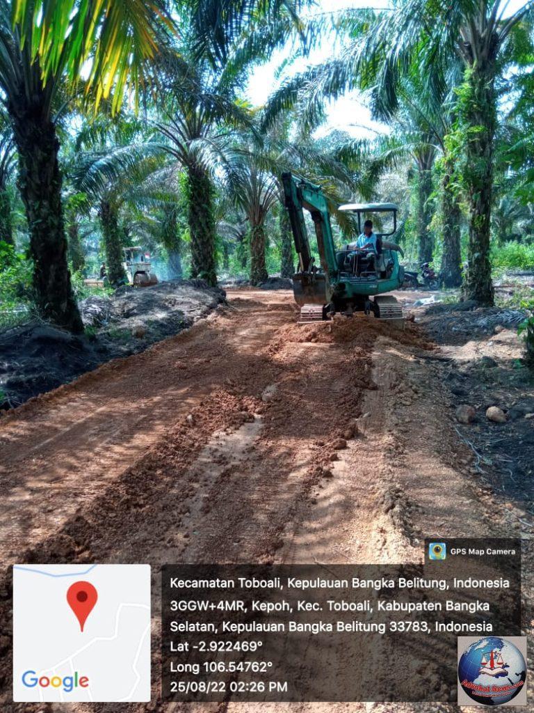 Terkait Proyek Pembangunan Jalan Desa Kepoh, Ketua DPRD Basel : Yang Tahu Jalan Tersebut Untuk Kepentingan Siapa adalah Anggota Dewan Yang Bersangkutan