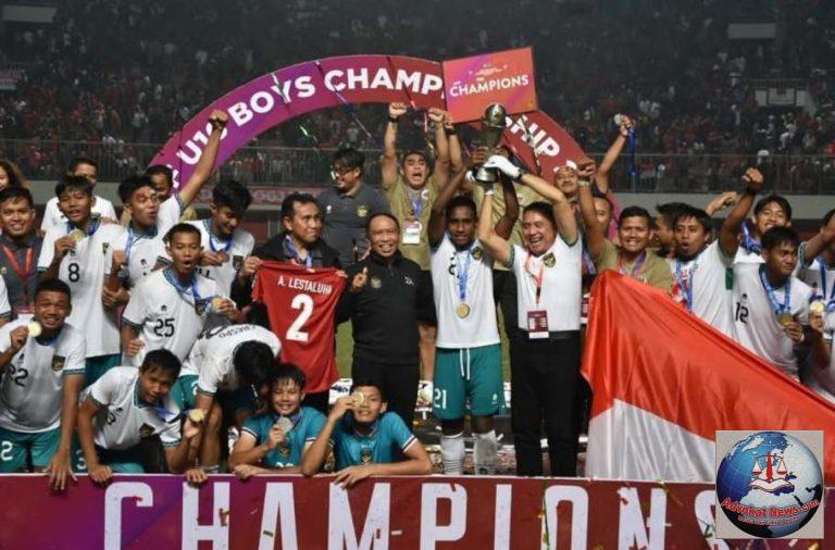 Indonesia Juara Piala AFF U-16 2022, Kado Terindah HUT RI ke-77
