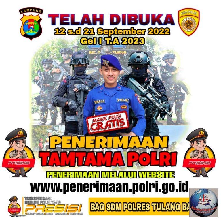 Polri Buka Penerimaan Tamtama Sebanyak 1600 Orang, Catat Tanggal dan Syaratnya