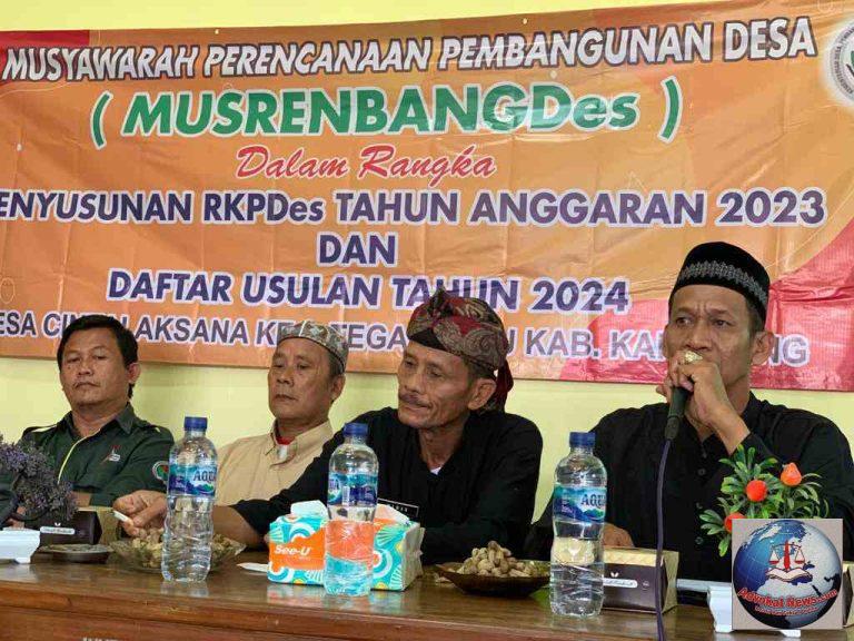 Dalam Rangka Penyusunan RKPDes Tahun 2023, Pemdes Cintalaksana Gelar Musrenbang