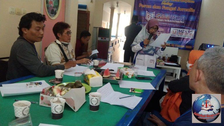 DPC PWRI Kota Bekasi Bersama MZK Institute Adakan Pelatihan Jurnalistik