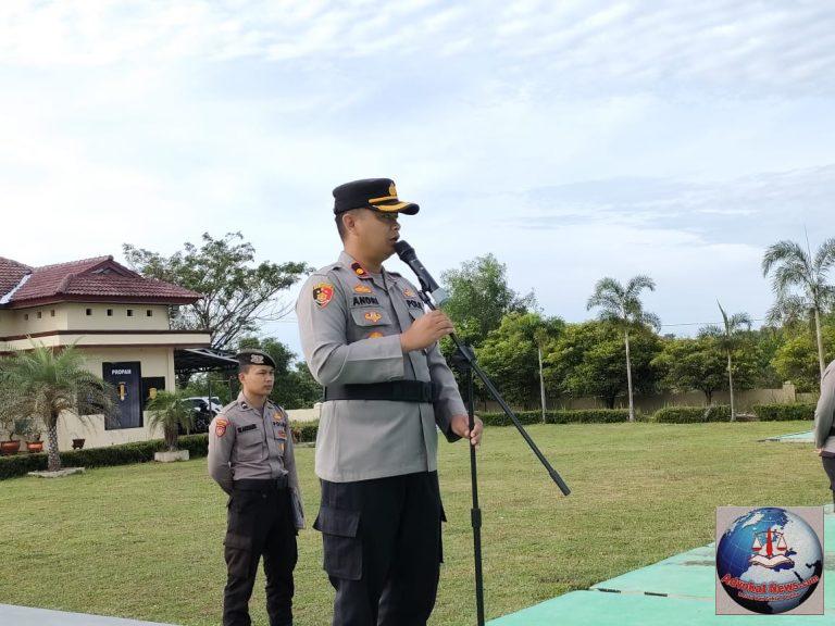 Pimpin Apel Pagi, Wakapolres Sebut Tugas Utama Polri Sebagai Pelayan Masyarakat