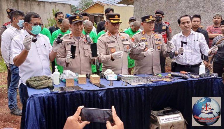Polsek Setu Berhasil Ungkap 5 Pelaku Begal yang Kerap Beraksi di Wilayah Setu