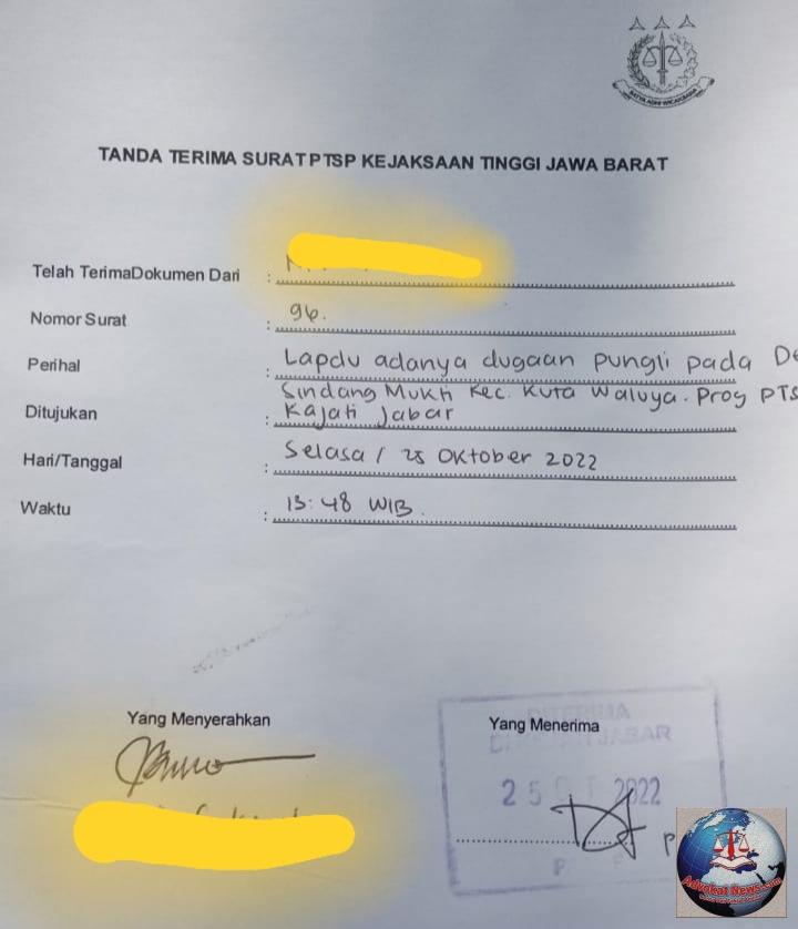 Terlapor Dugaan Pungli PTSL Desa Sindangmukti Kutawaluya akan Segera Dipanggil Ditangkap APH KEJATI JABAR 