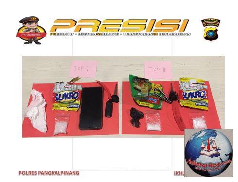 Tim Kalong Sat Resnarkoba Polres Pangkalpinang Tangkap Pengedar Sabu di Kelurahan Gabek