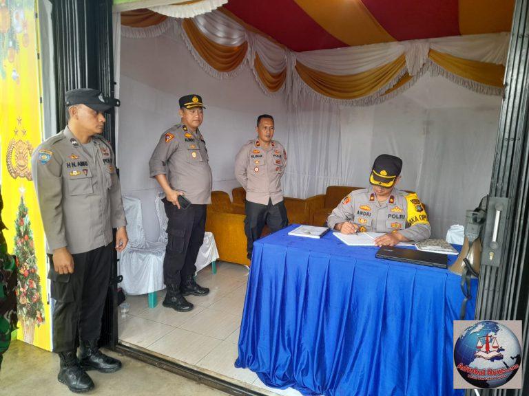 Cek Pos Pam Ops Lilin Menumbing 2022, Wakapolres Bangka Barat Berikan Support Ke Anggota