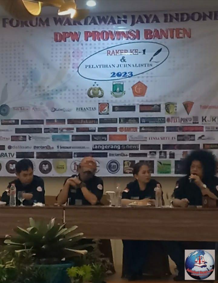 Persatukan Korwil di Seluruh BANTEN, FWJ Indonesia DPW Banten Gekar RAKER dan Diklat Jurnalistik 2023