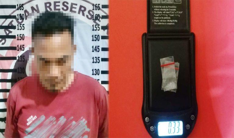Pria 36 Tahun Ditangkap Satresnarkoba Polres Tulang Bawang Saat Akan Bertransaksi