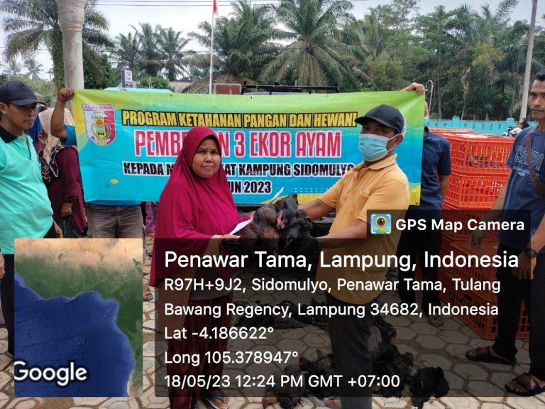 Program ketahanan pangan yang di realisasikan oleh pemerintah Kampung Sidomulyo