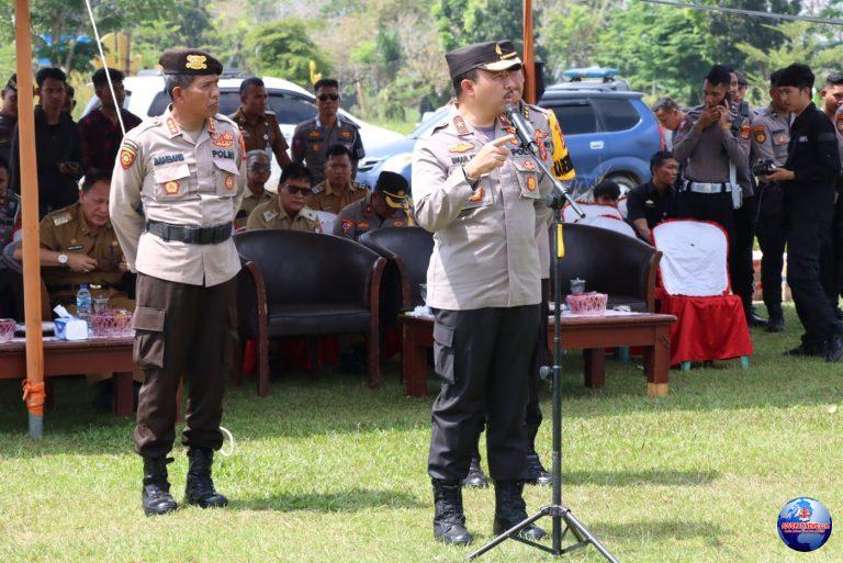 Wakapolda Bersama Karo Ops Polda Lampung Lihat Langsung Latihan Dalmas Terpadu Rayonisasi II
