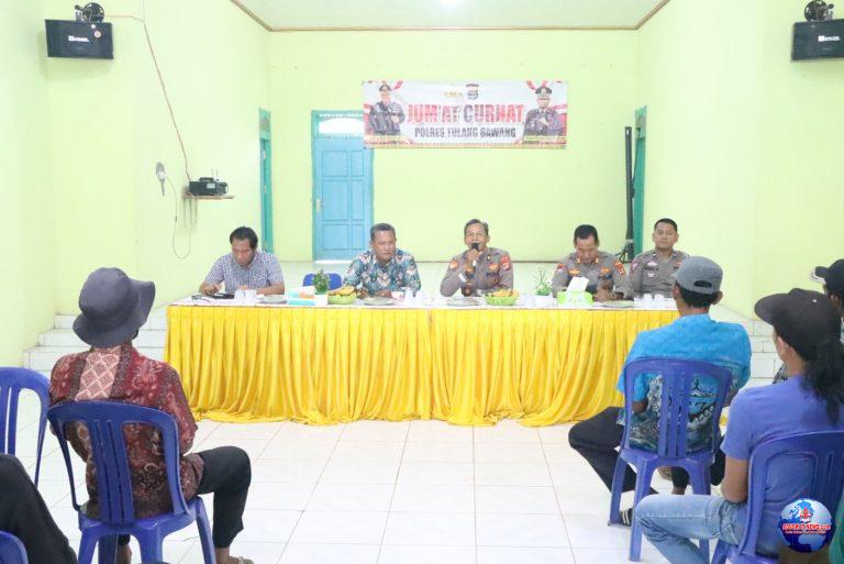 Gelar Jum’at Curhat, Polres Tulang Bawang Dengarkan Aspirasi Warga Moris Jaya