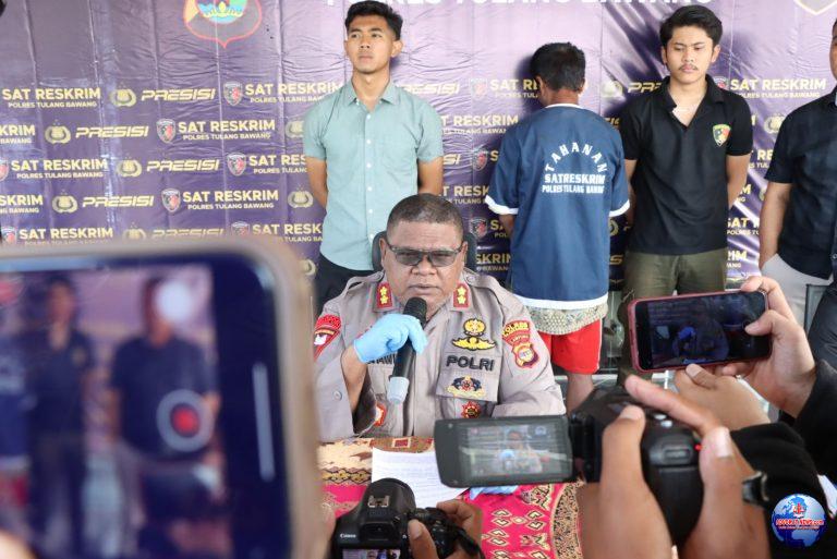 Polres Tulang Bawang Tangkap Pelaku Pembunuhan di Kampung Tunggal Warga, Ini Motifnya