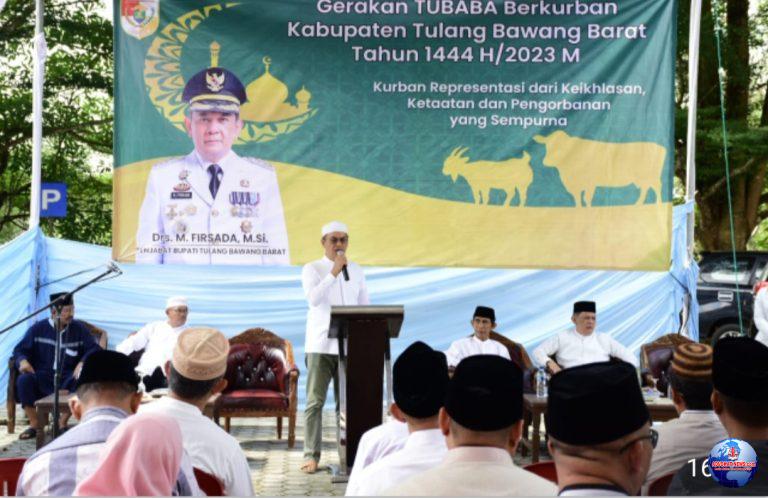 Sekda Tubaba “Novriwan Jaya” Jelaskan Pendistribusian 163 Kambing dan 13 Sapi Kurban
