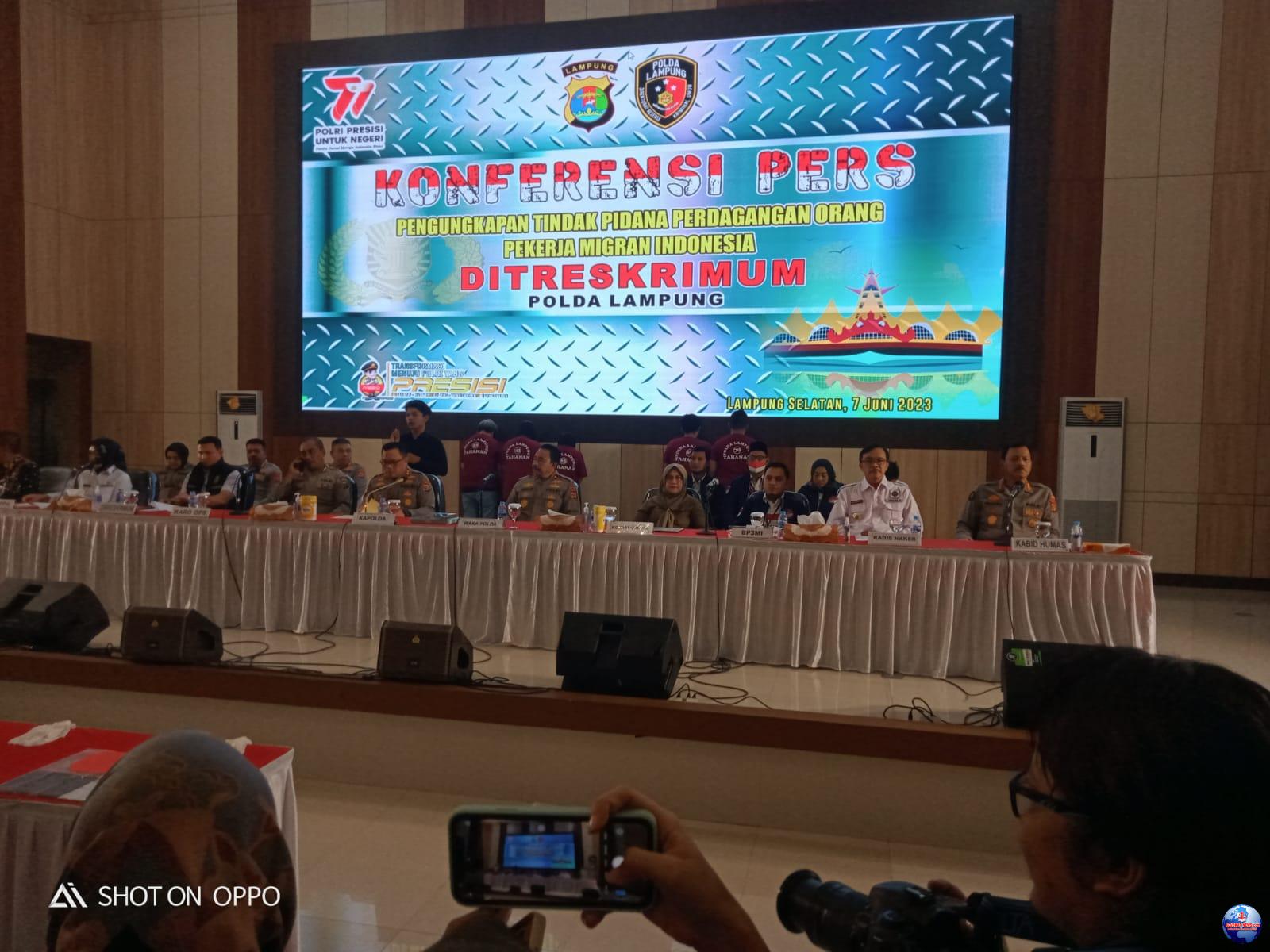 *FPII, PWRI dan PPWI Lampung Mengaprisiasi Polda Lampung Dalam Mengungkap TPPO*