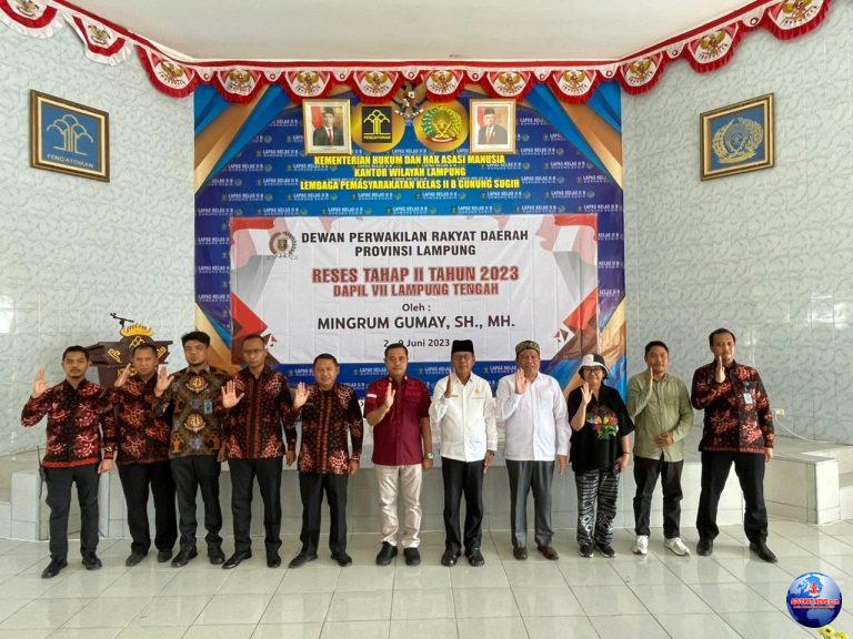 Lapas Gunung Sugih Jadi Tempat Reses Tahap II Anggota DPRD Provinsi Lampung