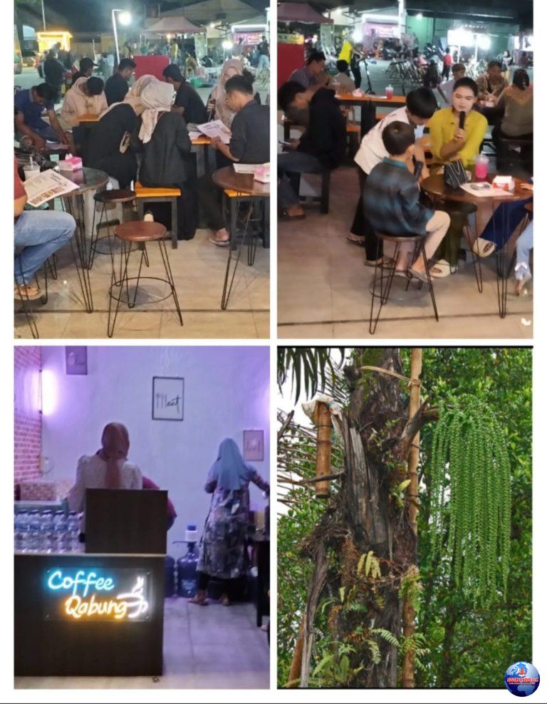 Asyiikkk..! Minum Kopi Lagi Trend di Caffee Coffee Qabung pasar pulung kencana Tuba Barat