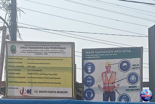 Pekerja Proyek Pasar Harapan Jaya Tahap 2 Tidak Mengutamakan Kesehatan, Keselamatan dan Keamanan Kerja