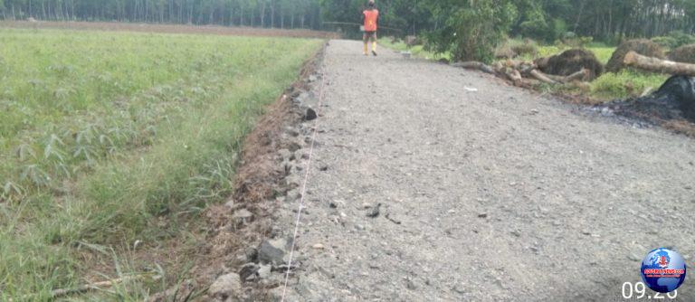 Proyek Peningkatan Jalan dari Provinsi di Tiyuh Pulung Kencana Tubaba di sinyalir Asal-Asalan