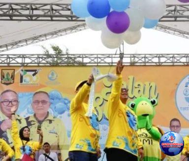 Dalam rangka Memperingati Hari jadi Kabupaten Sukabumi ke-153 Perumda Tirta Jaya Mandiri Peringati HUT ke-33 Tahun Dengan Menggelar jalan santai dengan Konsumen