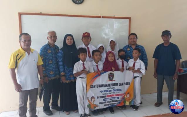 PT.Catur Inti Chemical Duet Bersama Porwabi Indonesia Bukti Nyata Giat Sosial Memberikan Santunan