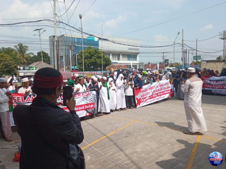Aliansi Umat Islam Babel Demo Tuntut Angel’s Wing Tutup