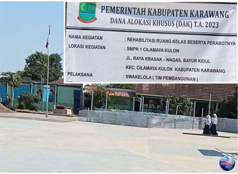Diduga Oknum Kepsek SMPN 1 Cilamaya Mirip Mahir Korupsi Sulap Dana Rehab Miliaran Rupiah Siasat Guru-Guru Dibungkam? 