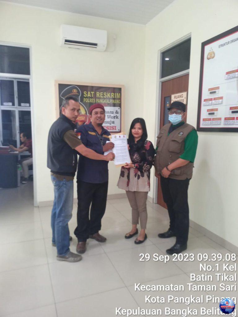 Aliansi LSM/Ormas Laporkan Dugaan Tipikor Dan Pungli Pasar Pagi Pangkalpinang Ke Kepolisian