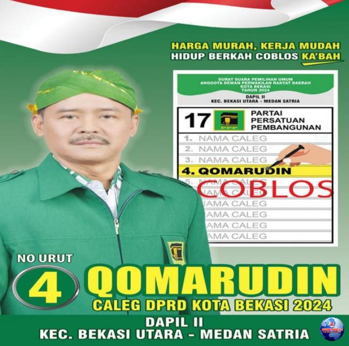 H. Qomarudin Caleg DPRD Kota Bekasi 2024 DAPIL II Bekasi Utara – Medan Satria dari Partai PPP Mengadakan Acara Sosialisasi di RW. 023 Harapan Jaya
