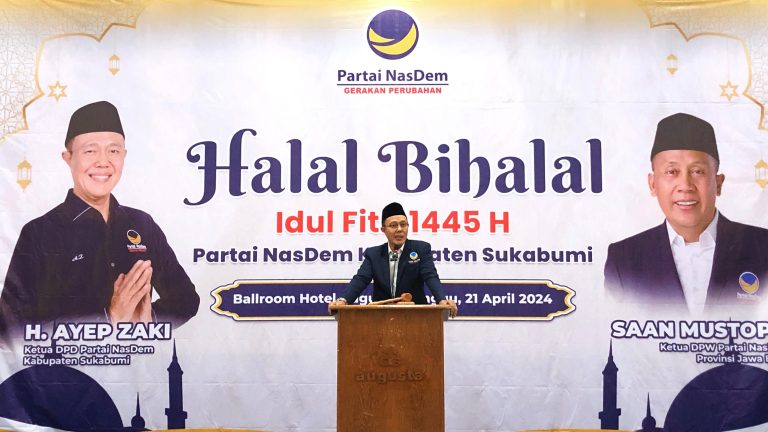Meriahnya Halal Bihalal DPD Partai NasDem Kabupaten Sukabumi, Semangat Bersatu dan Berbagi